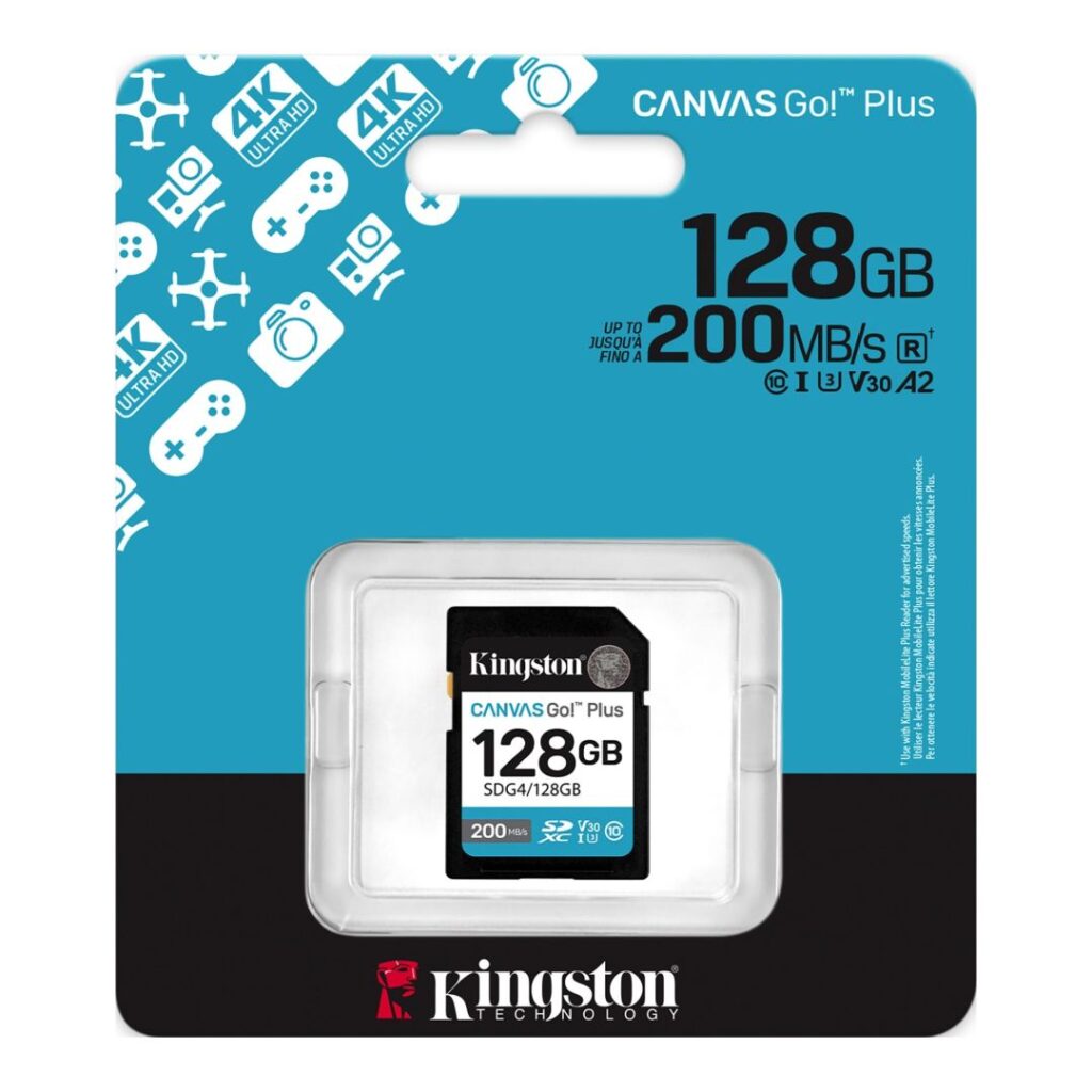 Kingston 128GB Canvas Go Plus Gen4 Class 10 UHS-I U3 V30 - Image 3