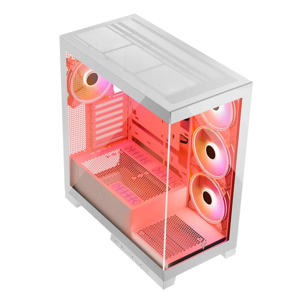 Modecom Volcano Space Apex ARGB Tempered Glass White - Image 12