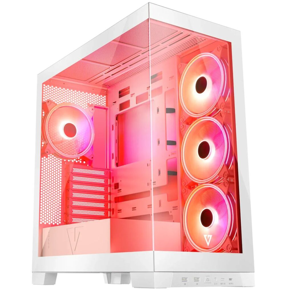 Modecom Volcano Space Apex ARGB Tempered Glass White - Image 7