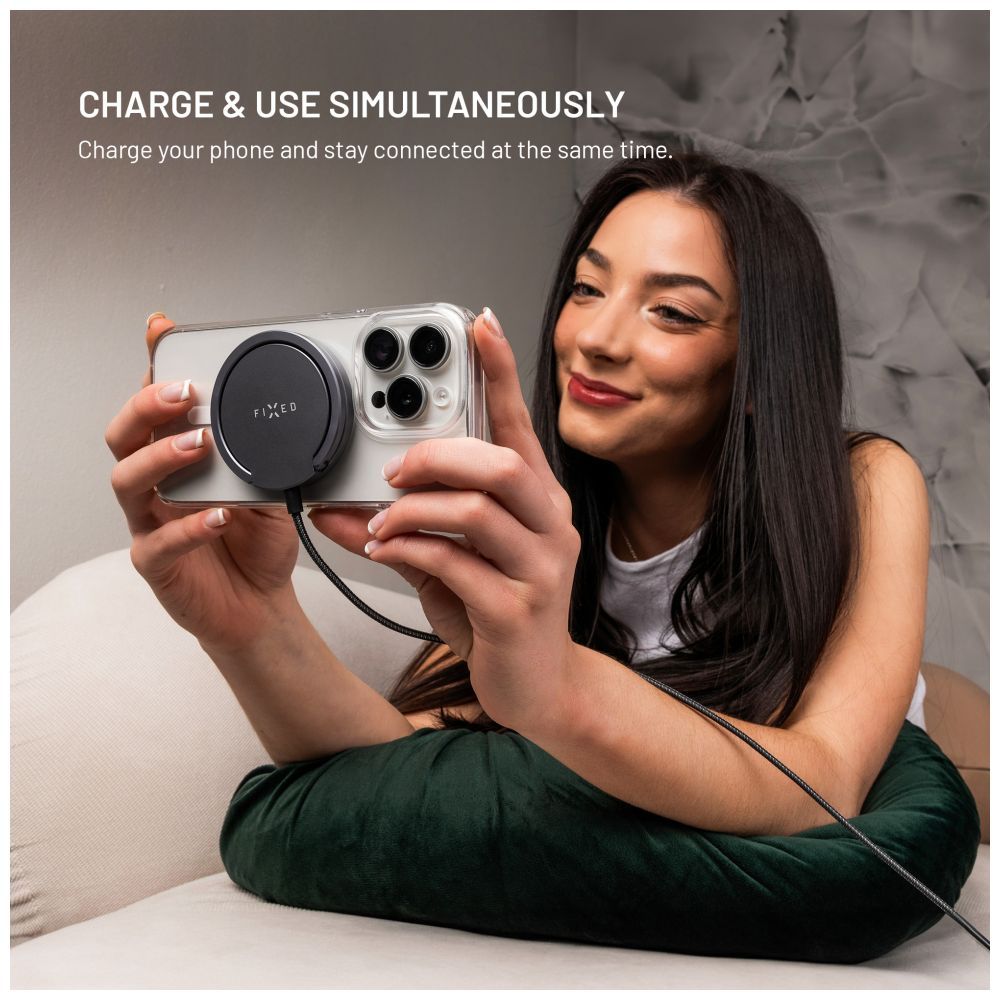 FIXED Wireless töltő Magsafe támogatással, szürke - Image 10