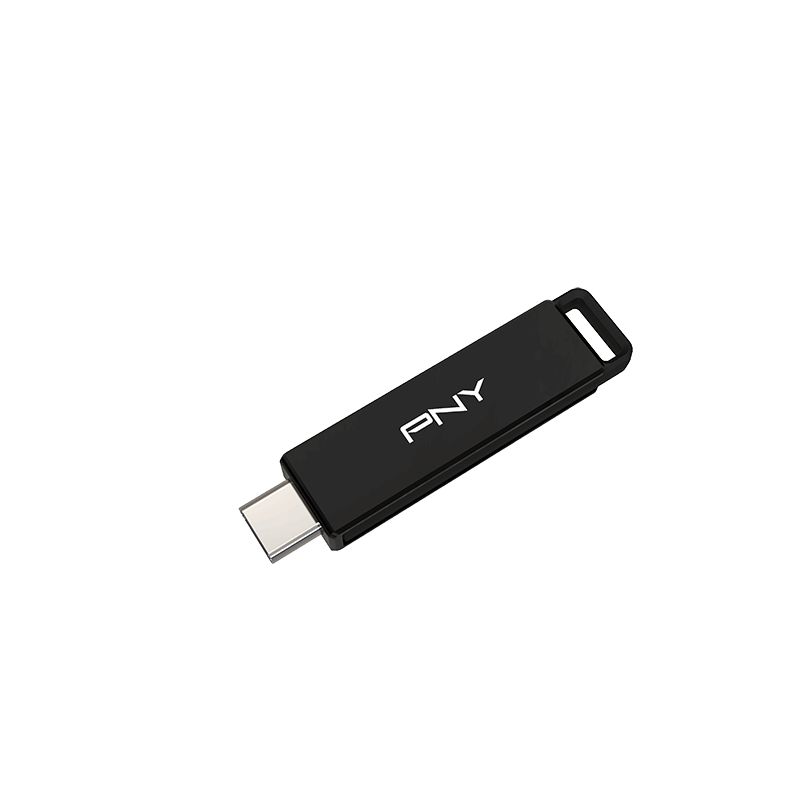 PNY 128GB Elite-X Type-C USB 3.2 Gen 1 Flash Drive Black - Image 1