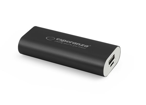 Esperanza Hadron 4400mAh PowerBank Black - Image 1