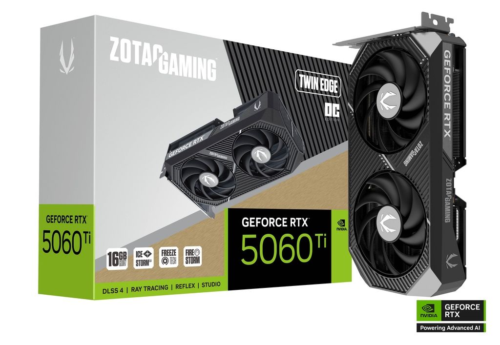 Zotac GeForce RTX5060 Ti 16GB DDR7 Twin Edge OC - Image 1