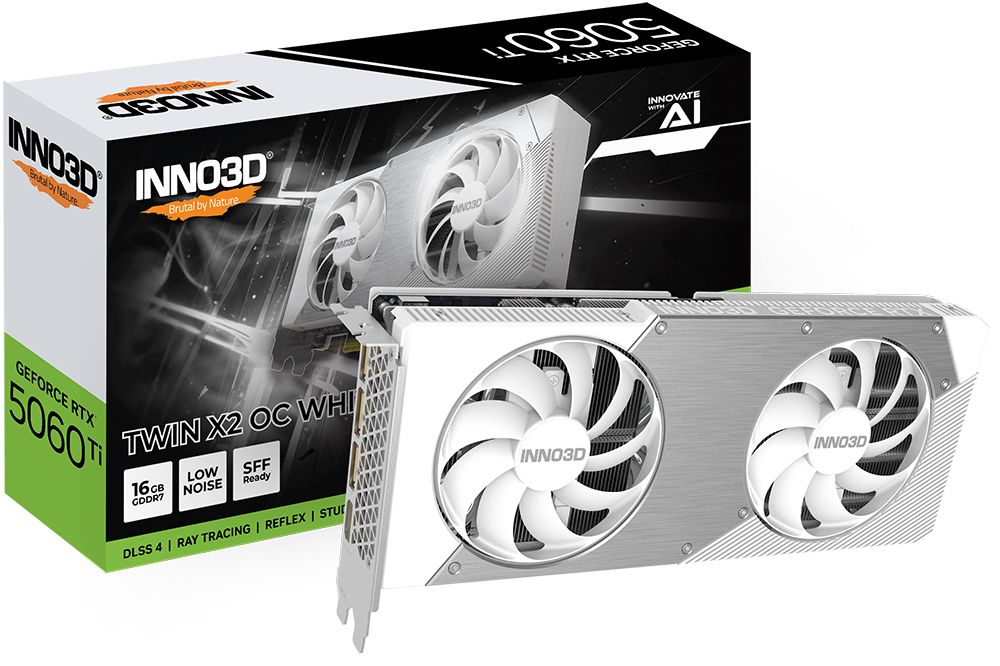 inno3d-geforce-rtx5060-ti-16gb-ddr7-twin-x2-oc-white_1.jpg Inno3D GeForce RTX5060 Ti 16GB DDR7 Twin X2 OC White - Image 1