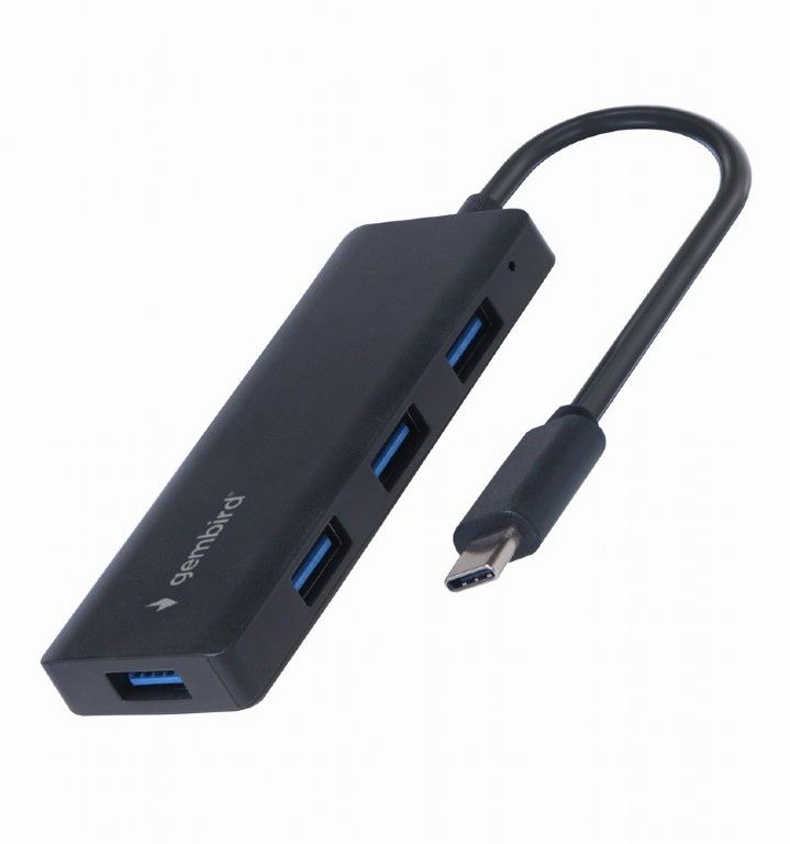 Gembird 4-portos USB3.1 HUB Black - Image 1