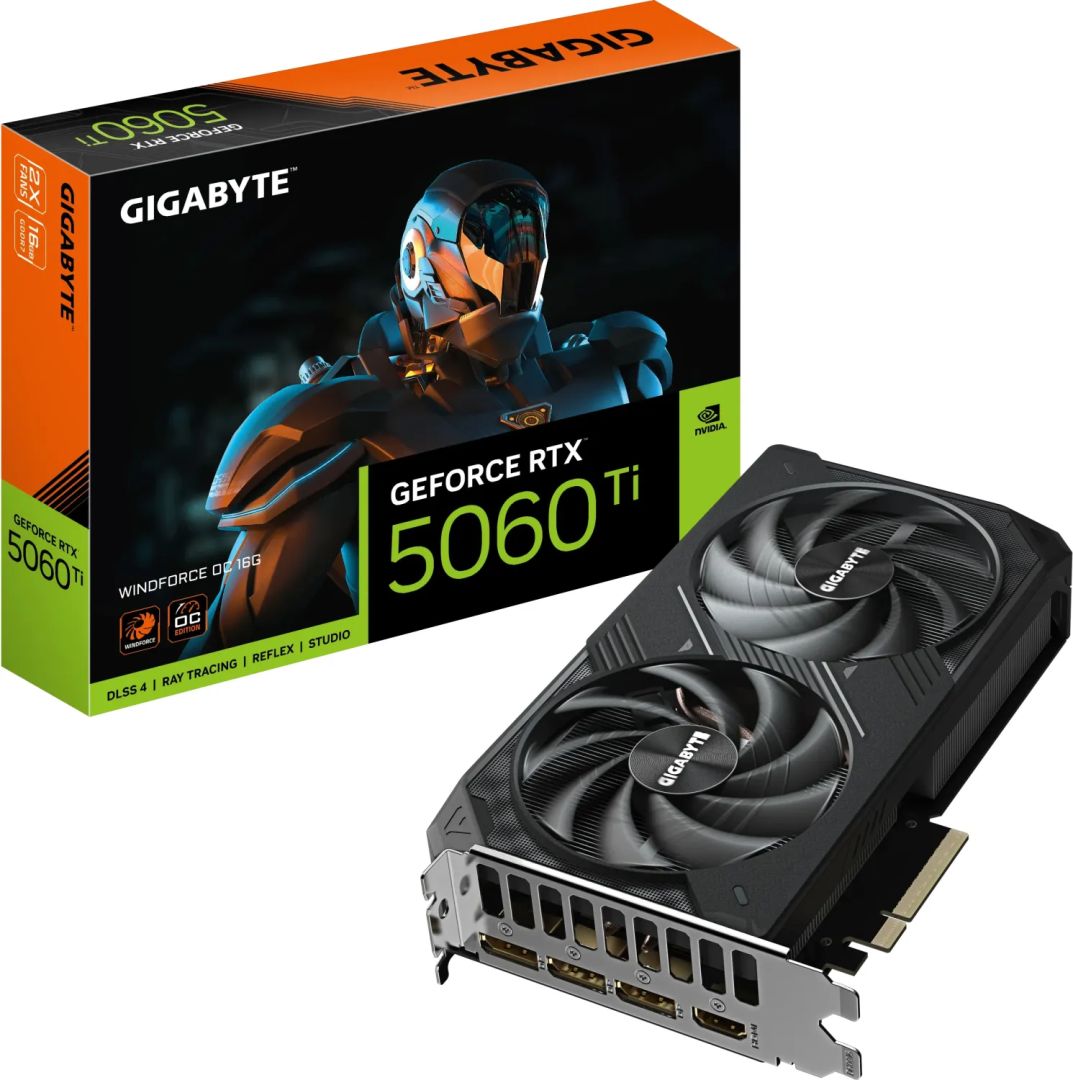 GIGABYTE Videokártya PCI-Ex16x nVIDIA RTX 5060 Ti 16GB DDR7 OC