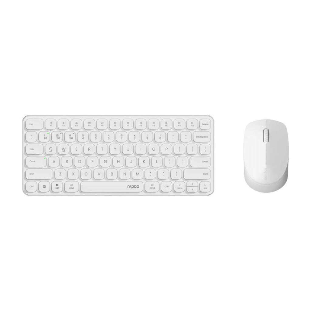 Rapoo 9010M Multi-mode Wireless Ultra-slim Desktop Combo White HU - Image 2