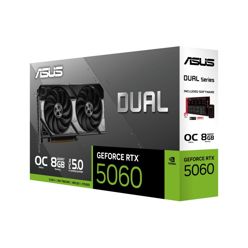 Asus DUAL RTX5060-O8G OC Edition nVidia 8GB GDDR7 128bit PCIe videókártya - Image 11