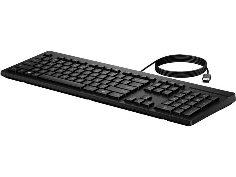 HP vezetékes billentyűzet 125 G2 - fekete