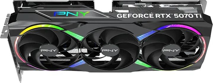 PNY GeForce RTX5070TI 16GB DDR7 EPIC-X RGB TRIPLE FAN PLUS OC - Image 6