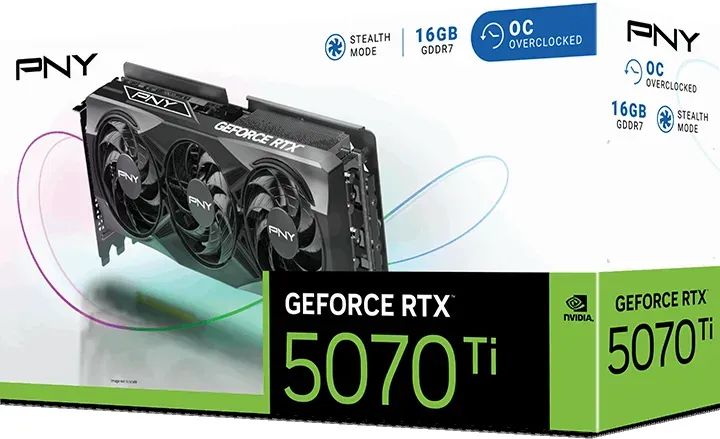 PNY GeForce RTX5070TI 16GB Triple Fan OC - Image 9