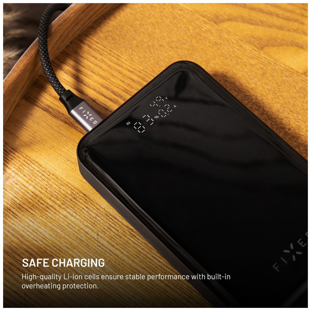FIXED Zen 10 Pro 10 000 mAh Powerbank, fekete - Image 3