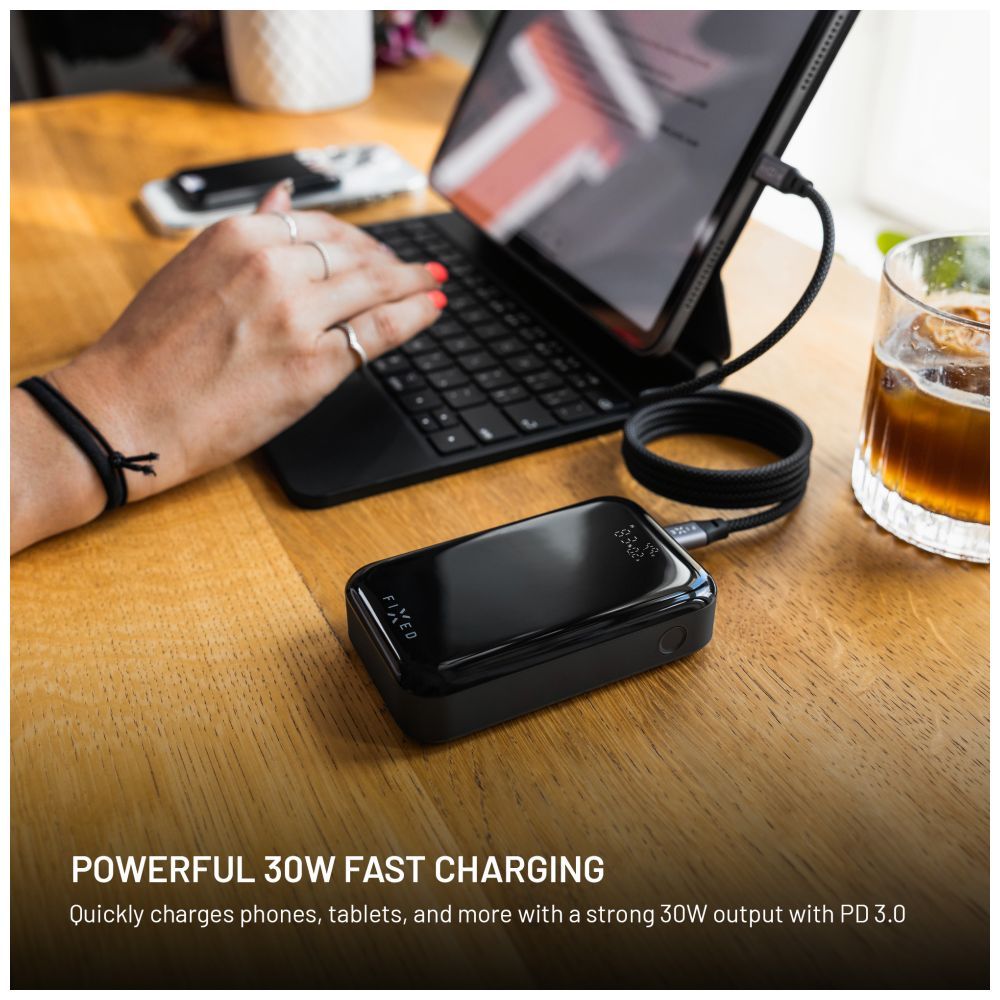 FIXED Zen 10 Pro 10 000 mAh Powerbank, fekete - Image 9