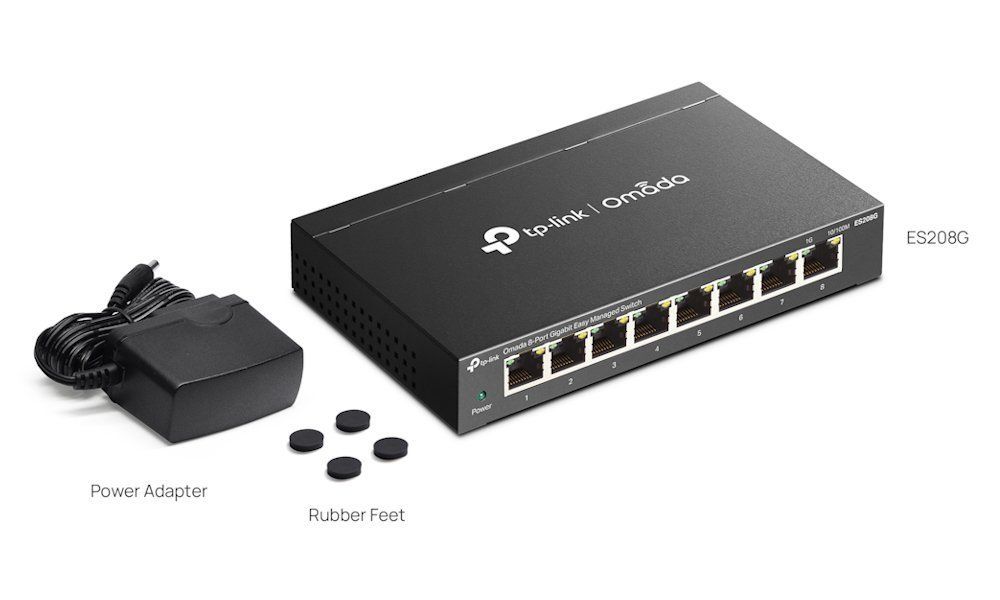 TP-Link ES208G Omada 8-Port Gigabit Easy Managed Switch - Image 4