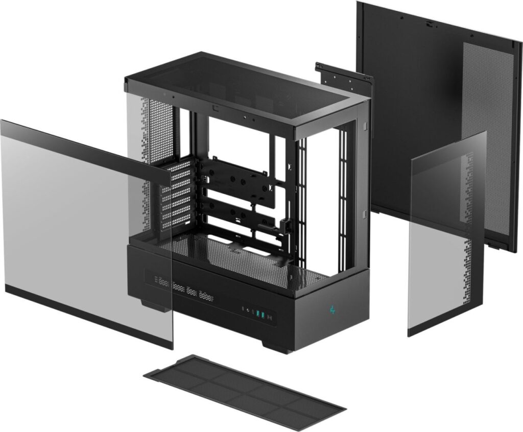 DeepCool Számítógépház - CH690 DIGITAL (fekete, ATX, 1xUSB-C, 2xUSB3.0) - Image 10