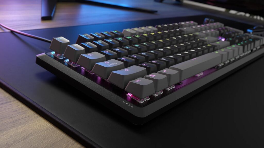 Corsair K70 Core RGB Cherry MX Red Mechanical Gaming Keyboard Carbon Grey US - Image 3