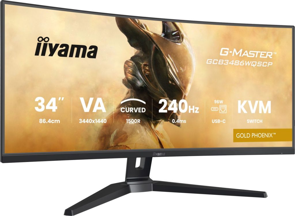 iiyama 34" G-Master GCB3486WQSCP-B1 LED Curved - Image 6