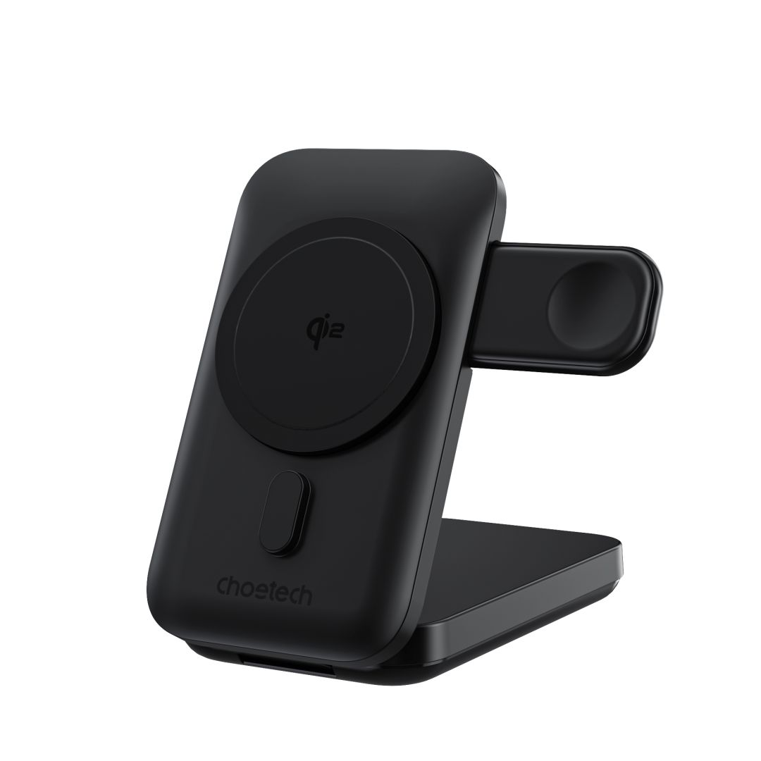 Choetech  B750 3in1 Fast Charging Qi2 MagLeap Wireless Charger & PowerBank Black