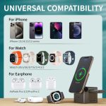 Choetech  T632-F 4in1 Magnetic Wireless Charger Black - Image 2