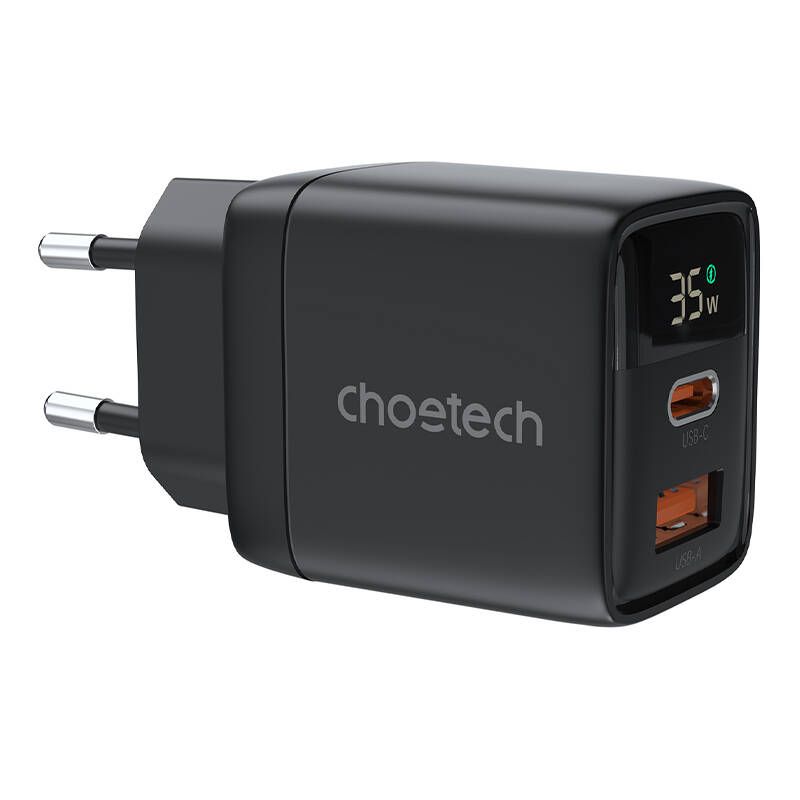 choetech-pd6052-35w-wall-charger-black_1.jpg Choetech  PD6052 35W Wall Charger Black - Image 1