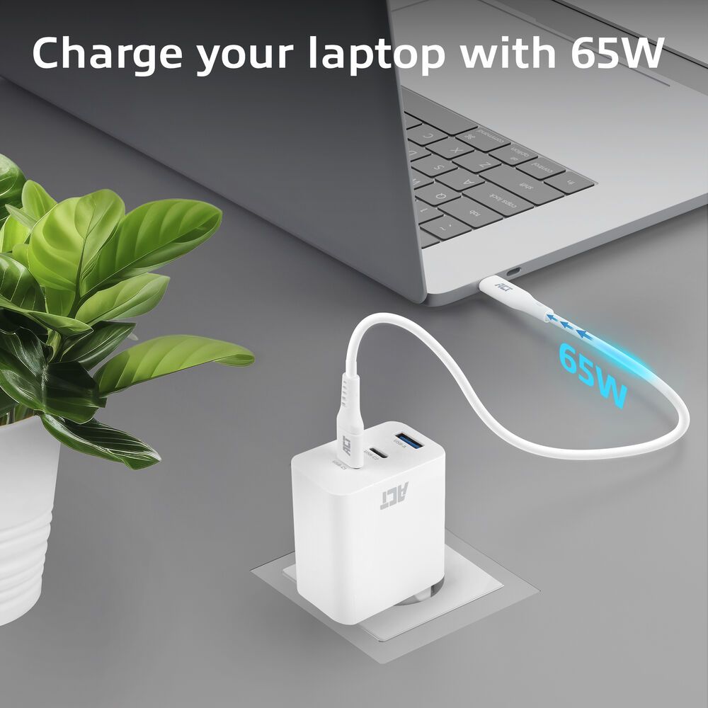 act-act-usb-c-usb-a-charger-65w-3-port-with-power-delivery-pps-quickcharge-and-ganfast_9.jpg ACT ACT USB-C/USB-A Charger 65W 3-port with Power Delivery PPS, QuickCharge and GanFast - Image 9