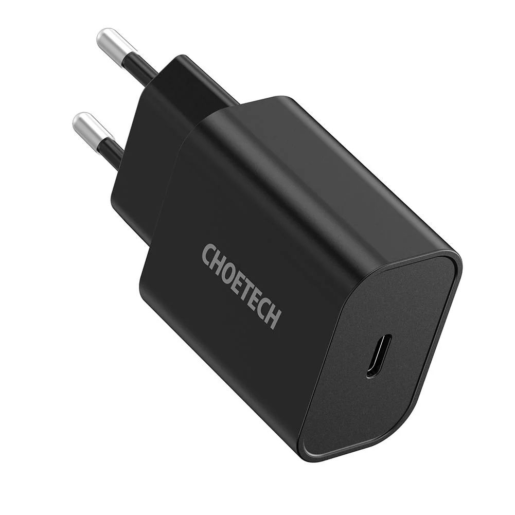 choetech-q5004-fast-type-c-wall-charger-20w-black_1.jpg Choetech  Q5004 Fast Type C Wall Charger 20W Black - Image 1