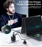 Choetech  PD6091 65W GaN Charger with Telescopic Module EU Black - Image 6