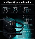 Choetech  PD6091 65W GaN Charger with Telescopic Module EU Black - Image 7