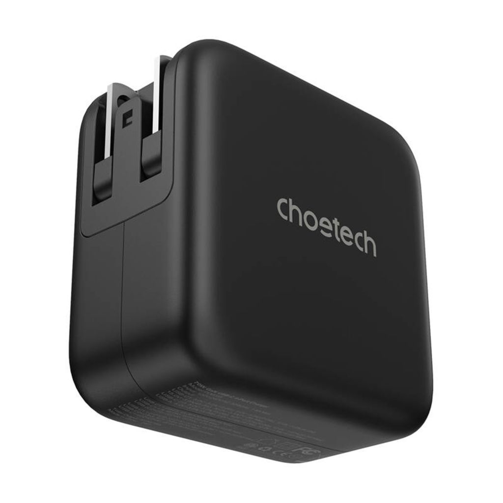 choetech-pd6055-70w-gan-wall-charger-black_3.jpg Choetech  PD6055 70W GaN Wall Charger Black - Image 3
