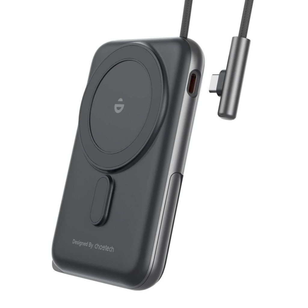 choetech-b735-10000mah-20w-magnetic-powerbank-with-bracket-usb-c-cable-power-display-black_1.jpg Choetech  B735 10000mah 20W Magnetic Powerbank with Bracket & USB-C Cable & Power Display Black - Image 1