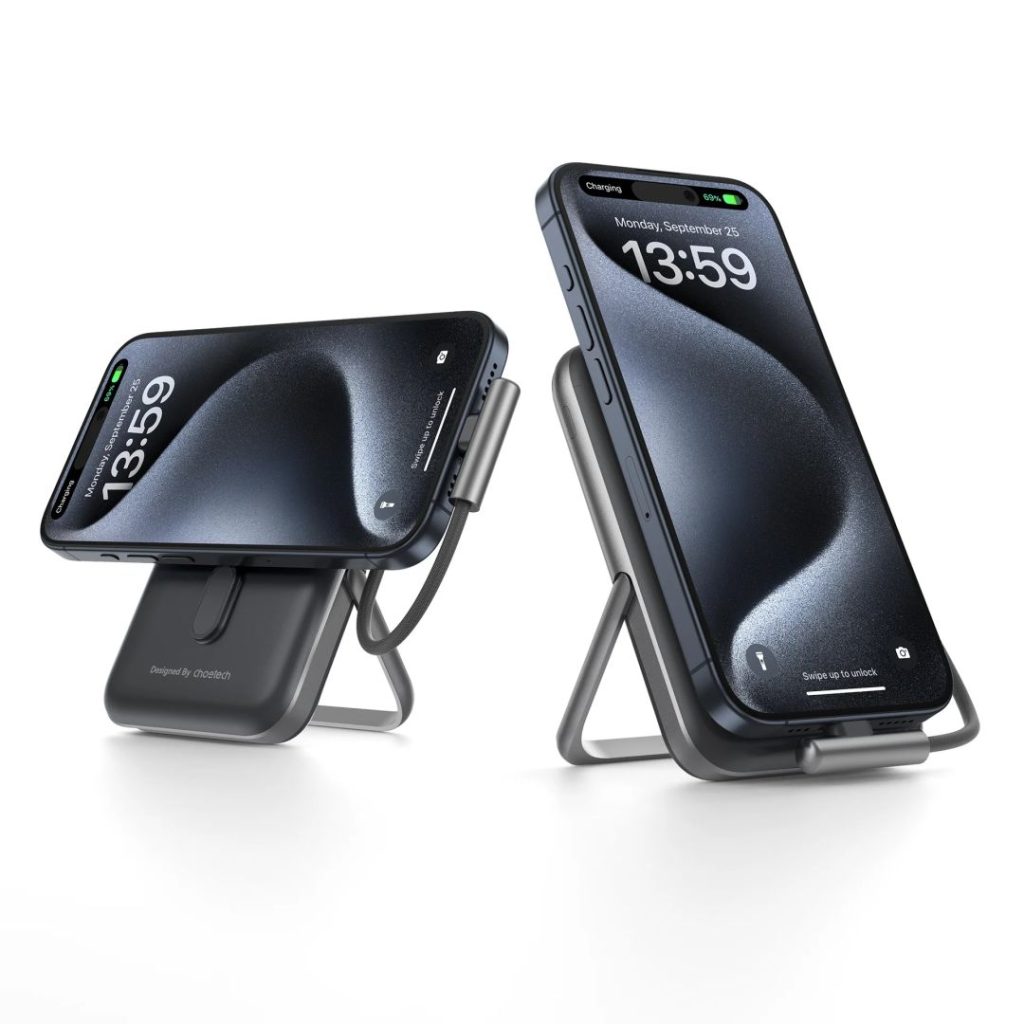 choetech-b735-10000mah-20w-magnetic-powerbank-with-bracket-usb-c-cable-power-display-black_2.jpg Choetech  B735 10000mah 20W Magnetic Powerbank with Bracket & USB-C Cable & Power Display Black - Image 2