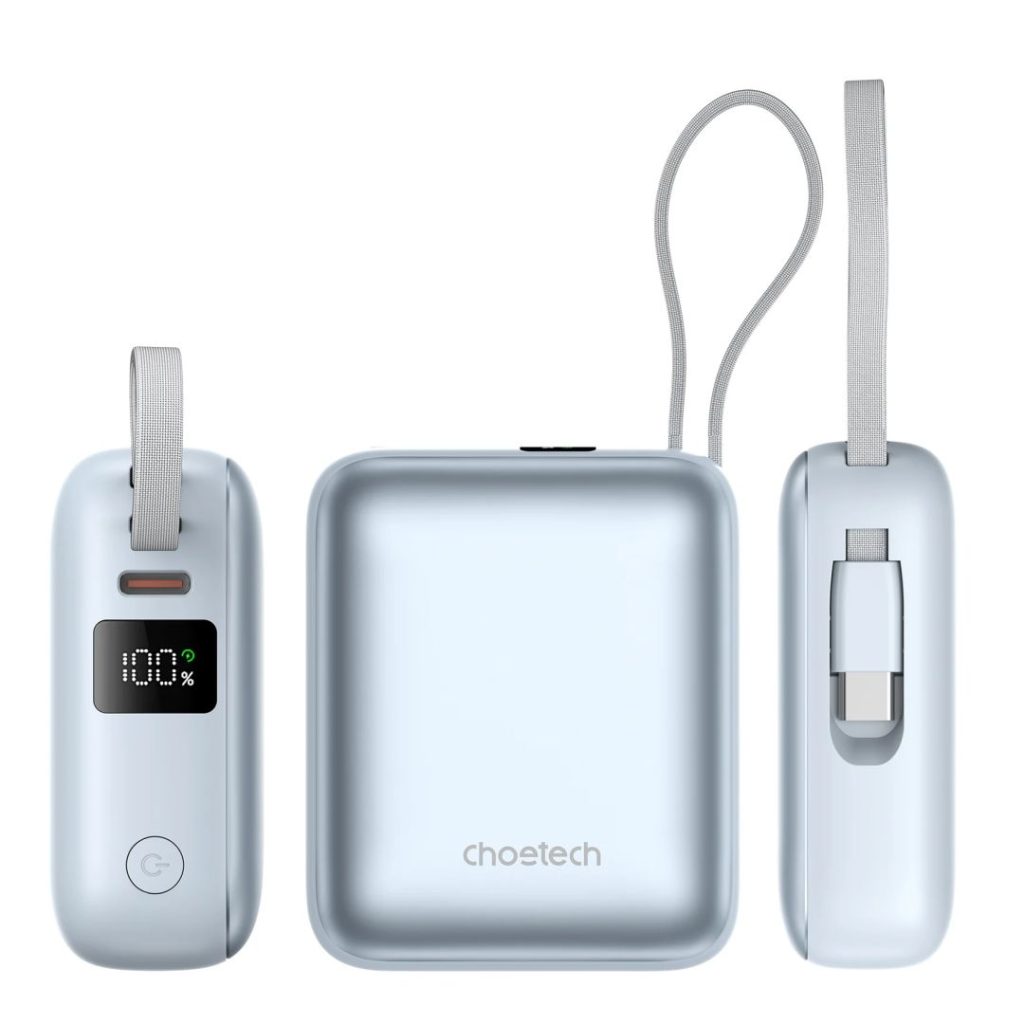 choetech-b832-mini-35w-10000mah-powerbank-with-usb-c-cable-blue_3.jpg Choetech  B832 Mini 35W 10000mAh PowerBank with USB-C Cable Blue - Image 3