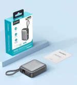 Choetech  B832 Mini 35W 10000mAh PowerBank with USB-C Cable Grey - Image 4