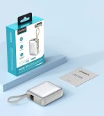 Choetech  B832 Mini 35W 10000mAh PowerBank with USB-C Cable Silver - Image 3