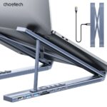 Choetech  HUB-M48 Choetech 7-in-1 Type-C to HDMI HUB Stand Grey - Image 2