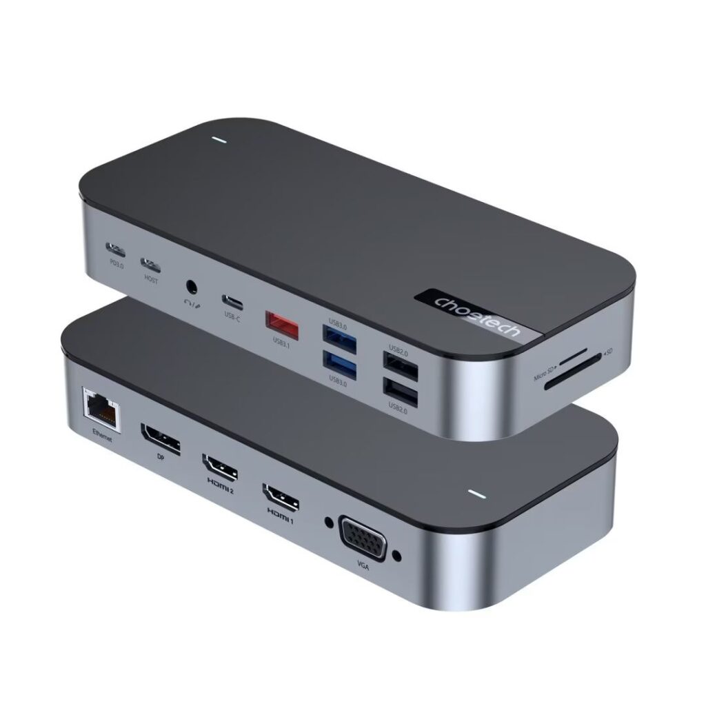 Choetech  HUB-M52 15in1 USB-C Multiport Adapter Grey - Image 2