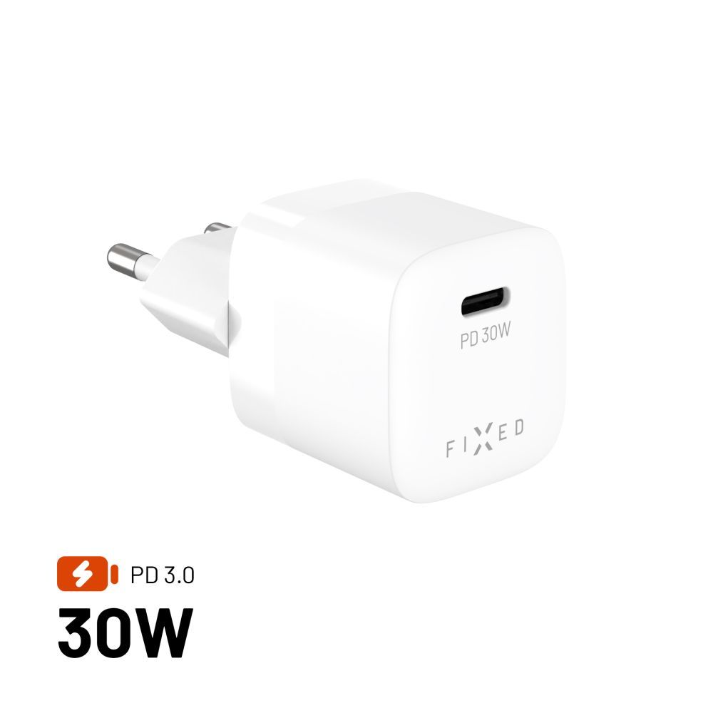 fixed-mini-usb-c-gan-charger-30w-white_1.jpg FIXED Mini USB-C GaN Charger 30W White - Image 1