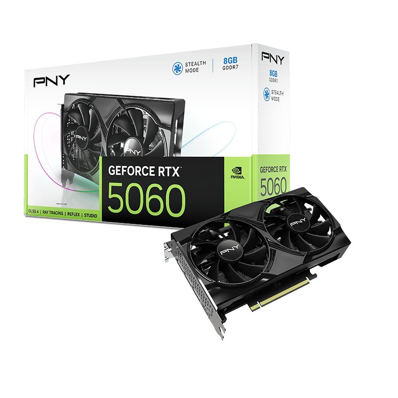 pny-geforce-rtx5060-8gb-ddr7_1.jpg PNY GeForce RTX5060 8GB DDR7 - Image 1
