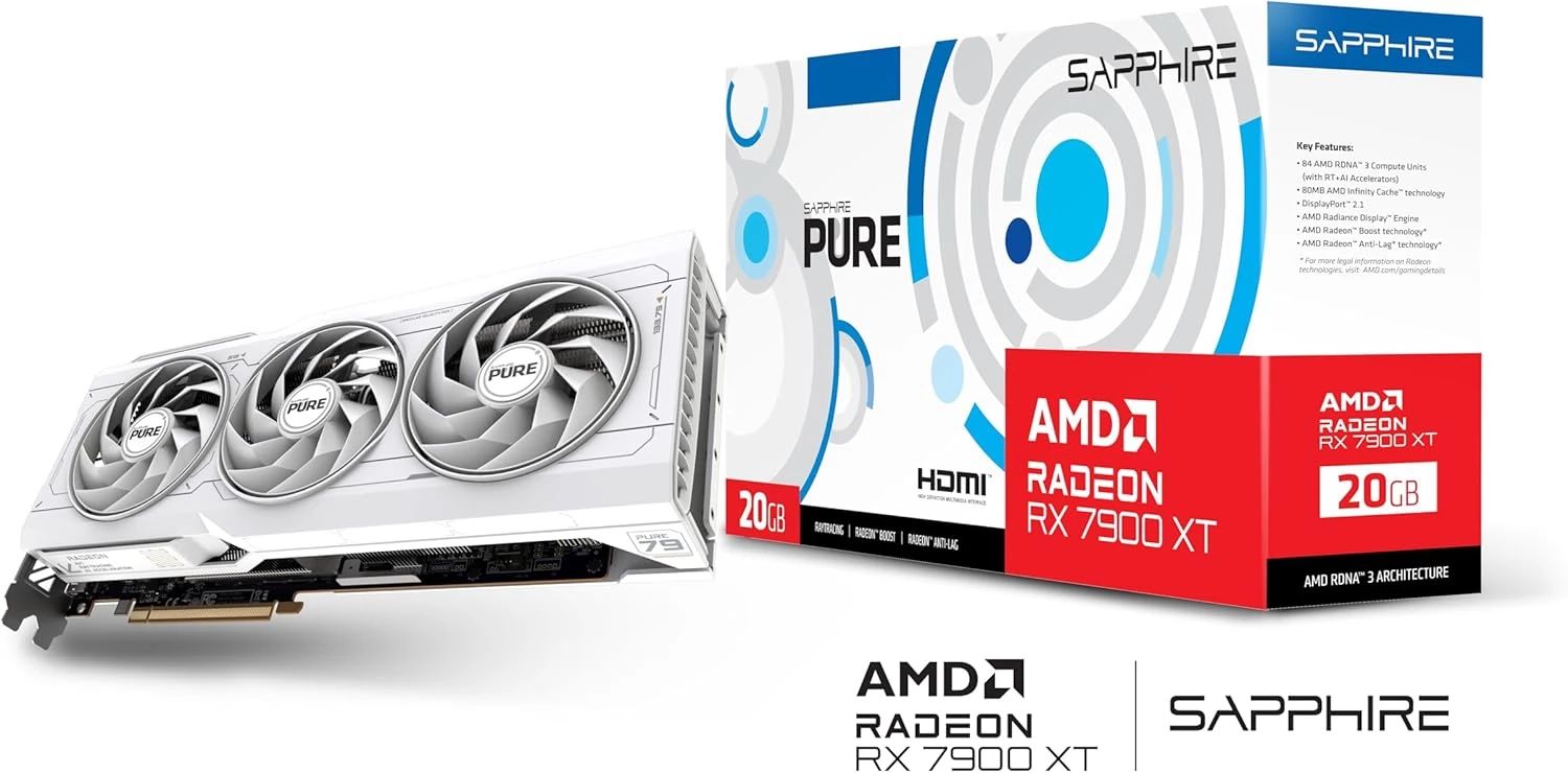Sapphire Radeon RX7900 XT 20GB DDR6 Pure Gaming OC