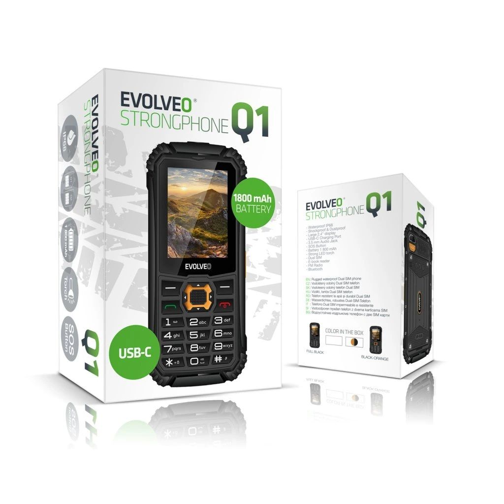 Evolveo StrongPhone Q1 DualSIM Black/Orange - Image 11