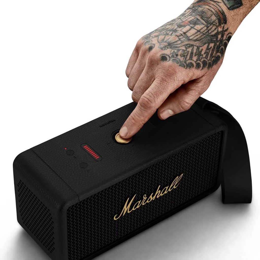Marshall Middleton Bluetooth Speaker Black/Brass - Image 3