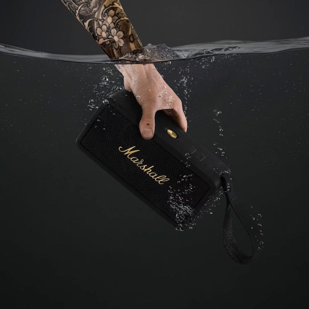 Marshall Middleton Bluetooth Speaker Black/Brass - Image 5
