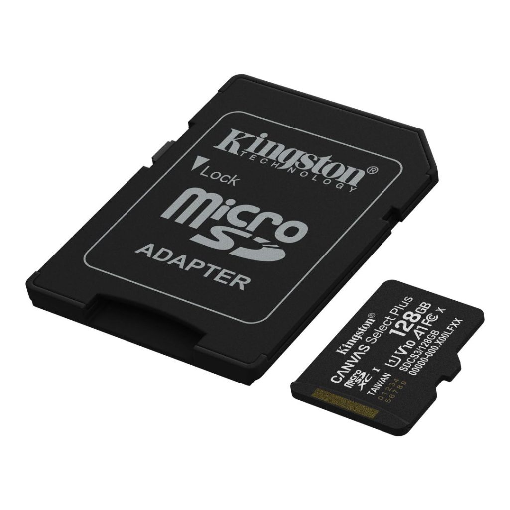 kingston-128gb-microsdxc-canvas-select-plus-gen3-class-10-uhs-1-a1-v10-adapterrel_2.jpg Kingston 128GB microSDXC Canvas Select Plus Gen3 Class 10 UHS-1 A1 V10 + adapterrel - Image 2