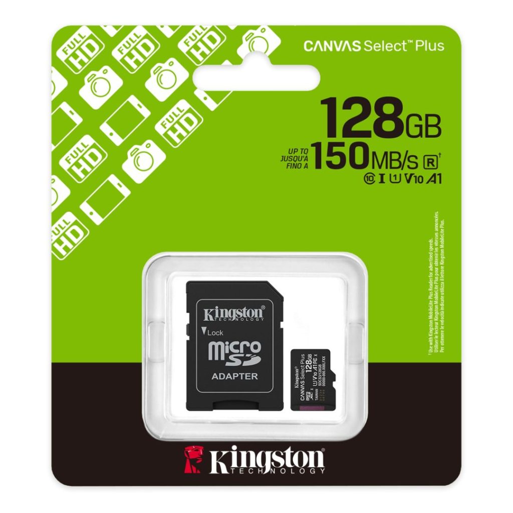 kingston-128gb-microsdxc-canvas-select-plus-gen3-class-10-uhs-1-a1-v10-adapterrel_3.jpg Kingston 128GB microSDXC Canvas Select Plus Gen3 Class 10 UHS-1 A1 V10 + adapterrel - Image 3