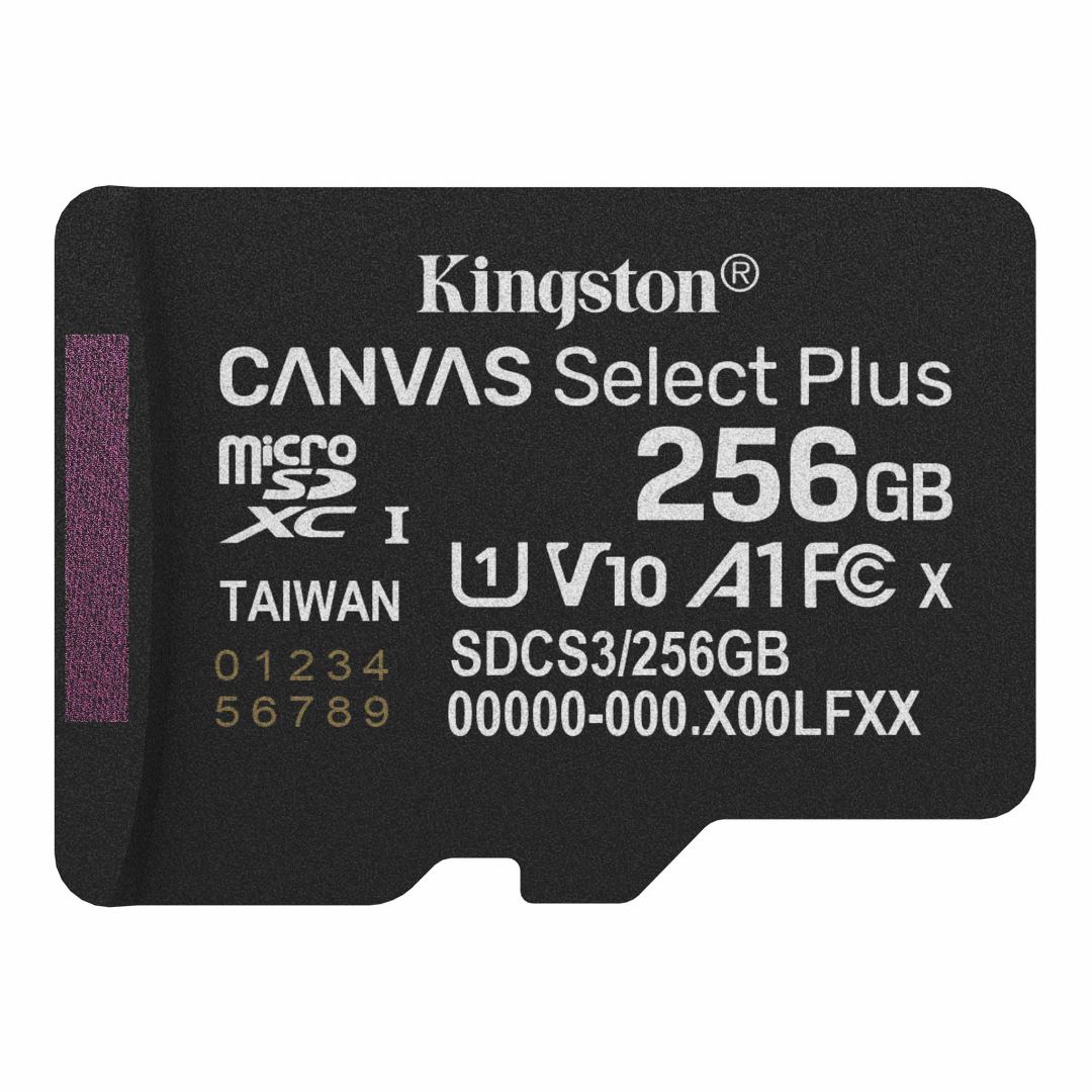 kingston-256gb-microsdxc-canvas-select-plus-gen3-class-10-uhs-1-a1-v10-adapter-nelkul_1.jpg Kingston 256GB microSDXC Canvas Select Plus Gen3 Class 10 UHS-1 A1 V10 adapter nélkül - Image 1