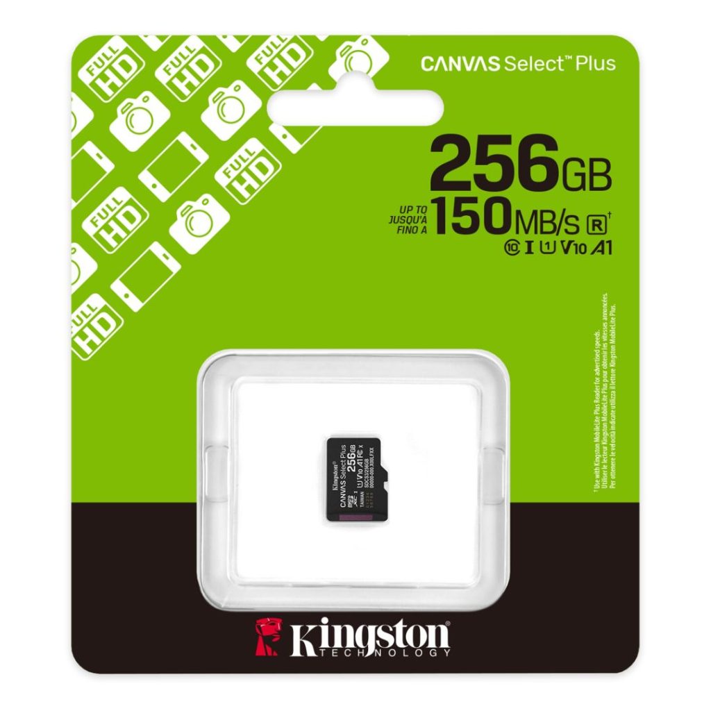 Kingston 256GB microSDXC Canvas Select Plus Gen3 Class 10 UHS-1 A1 V10 adapter nélkül - Image 3