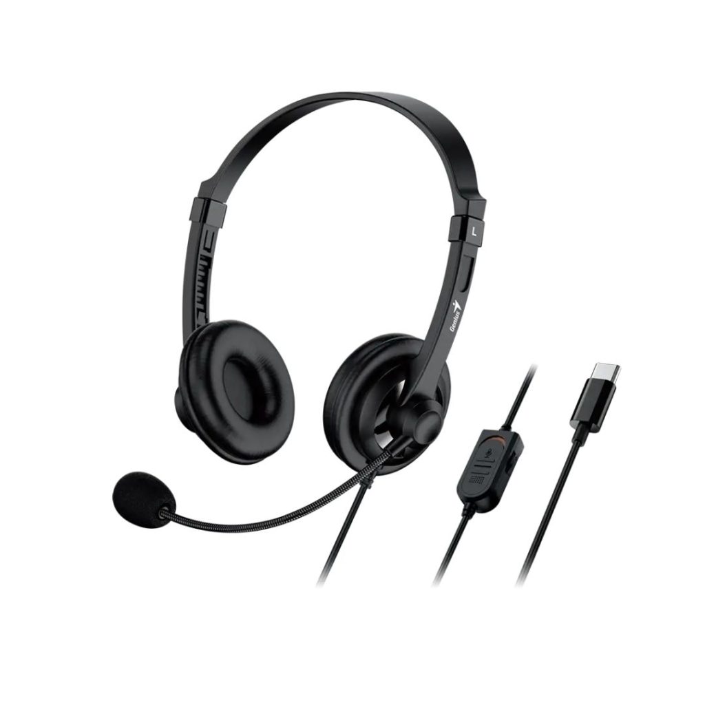 Genius HS-230U Headset Black USB-C - Image 2