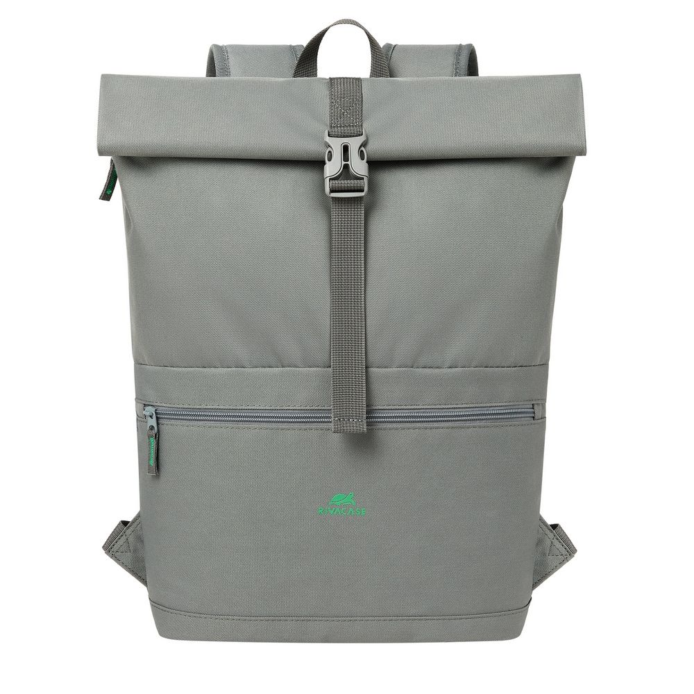 RivaCase 5567 Gremio Eco Rolltop 15L backpack 15,6" Grey - Image 2