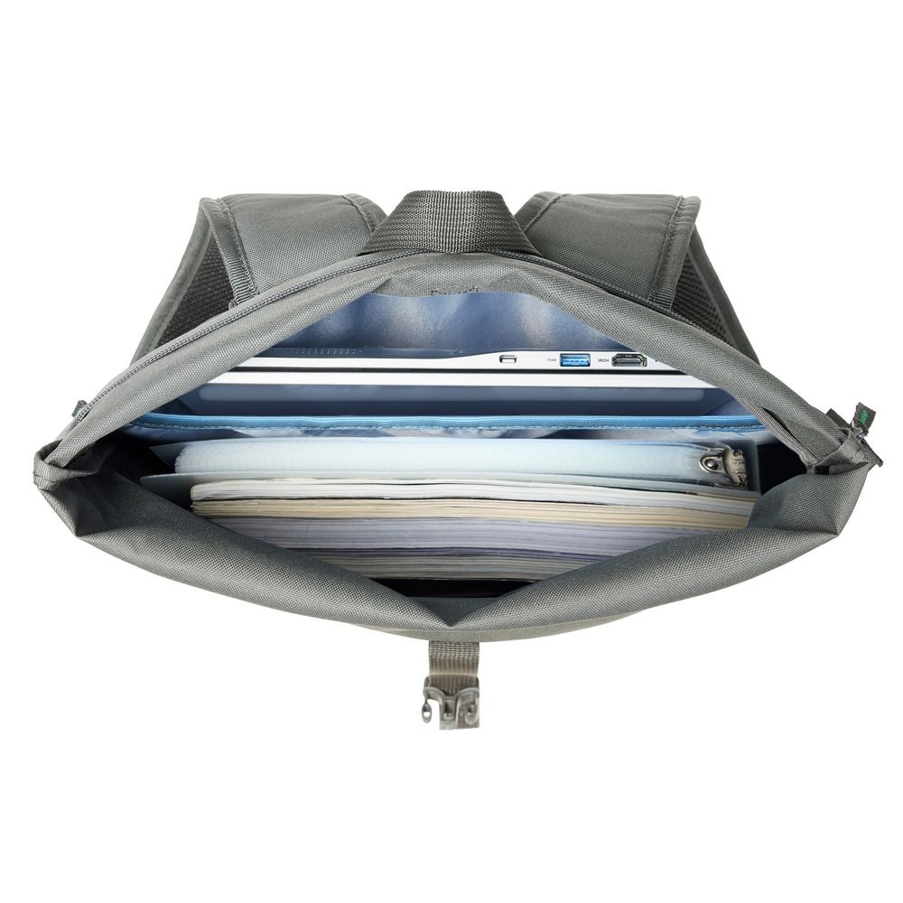 RivaCase 5567 Gremio Eco Rolltop 15L backpack 15,6" Grey - Image 8