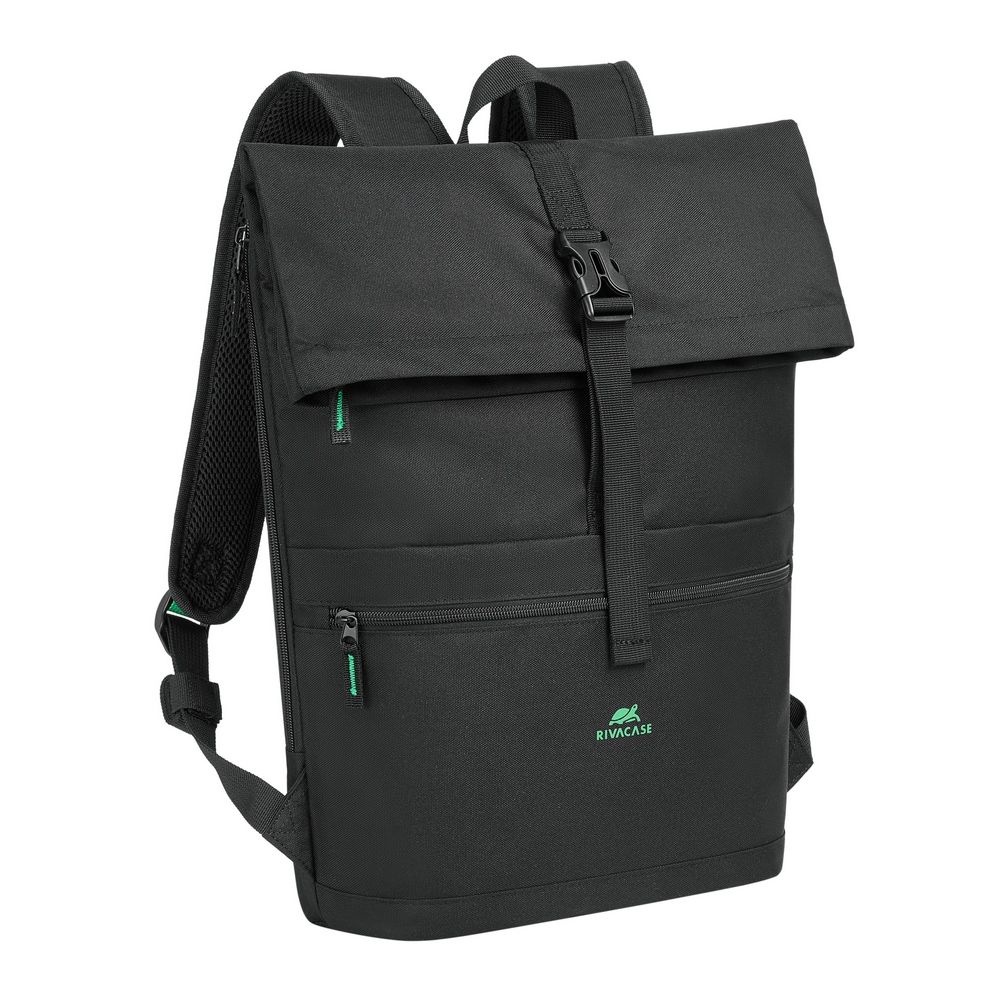 RivaCase 5567 Gremio Eco Rolltop 15L backpack 15,6" Black - Image 1